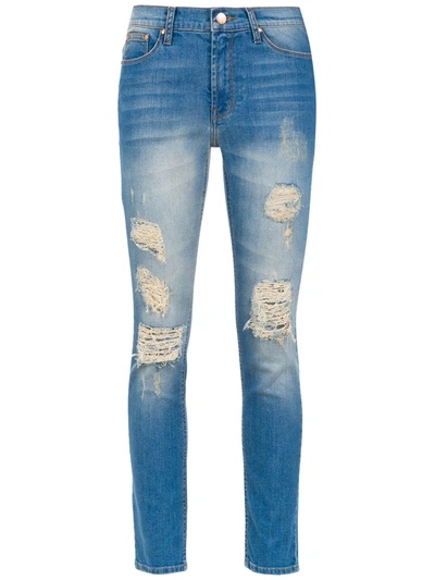 Amapô Rocker Two Skinny Jeans In Blue