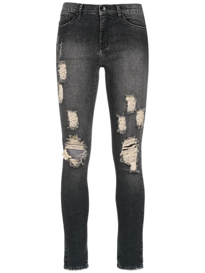 Amapô Rocker Three Skinny Jeans - 黑色 In Black