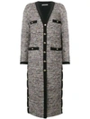 ALESSANDRA RICH ALESSANDRA RICH BUTTONED UP COAT - GREY