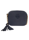 Tory Burch Mcgraw Camera Shoulder Bag In Blue