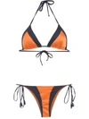 Brigitte Color Block Bikini Set In Yellow