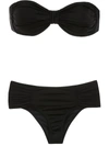 Brigitte Strapless Bikini Set In Black