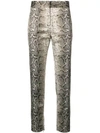 TOM FORD PYTHON PRINTED TAILORED TROUSERS