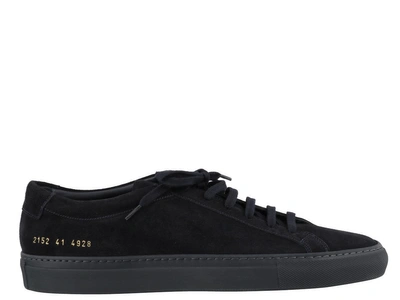 Common Projects Original Achilles Suede Sneakers In Navy
