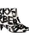 BURBERRY PRINTED ANKLE BOOTS,10707711