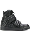 LES HOMMES PADDED HIGH-TOP SNEAKERS