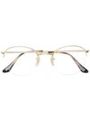 Ray Ban Round Gaze Eyeglasses In Metallic