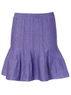 ALBERTA FERRETTI RUFFLED MINI SKIRT,10706445