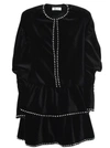 SAINT LAURENT BLACK VELVET DRESS.,10710757