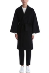 THEORY BLACK CASHMERE AND WOOL COAT,10708414