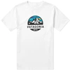 Patagonia Fitz Roy Scope Crewneck T-shirt In White