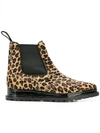 SACAI LEOPARD PRINT CHELSEA BOOTS