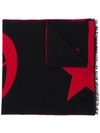 PHILIPP PLEIN INTARSIA LOGO SCARF