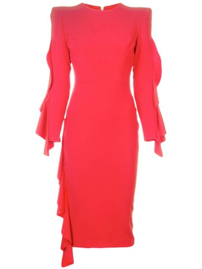 Alex Perry Marin Dress In Red