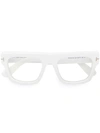 TOM FORD TOM FORD EYEWEAR SQUARE FRAME GLASSES - WHITE