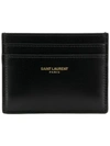 SAINT LAURENT SAINT LAURENT PARIS小牛皮卡夹 - 黑色