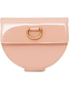 BURBERRY BURBERRY D-RING DETAIL PATENT LEATHER COIN CASE - PINK