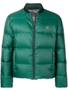 FENDI FENDI ZIPPED PADDED JACKET - GREEN