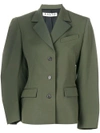 AALTO AALTO FITTED SINGLE-BREASTED JACKET - GREEN