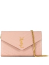 SAINT LAURENT MONOGRAM CHAIN CLUTCH