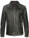 ROARGUNS ROARGUNS LEATHER JACKET - GREY