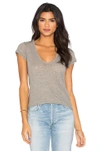 JAMES PERSE HIGH GAUGE JERSEY DEEP V TEE