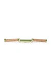 Carolina Herrera Snake Chain Belt In Green