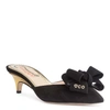 CHARLOTTE OLYMPIA BLACK SUEDE 40 MULES,CO13115S