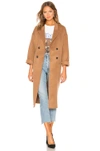 Anine Bing Dylan Double-breasted Wool And Cashmere-blend Coat In Brown