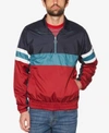 ORIGINAL PENGUIN MEN'S COLORBLOCKED QUARTER-ZIP JACKET