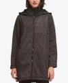 DKNY HOODED FAUX-FUR-LINED JACKET