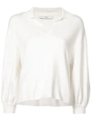 TIBI POLO NECK KNITTED SWEATER