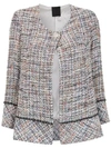 ANDREA BOGOSIAN CHAIN DETAIL TWEED JACKET