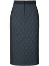 TIBI QUILTED COMBO SKIRT