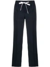 MIU MIU SIDE-STRIPE DRAWSTRING TROUSERS