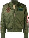 ALPHA INDUSTRIES PATCH BOMBER JACKET