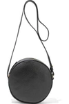 IRIS & INK IRIS & INK WOMAN APRIL PEBBLED-LEATHER SHOULDER BAG BLACK,3074457345619147850