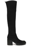 SIGERSON MORRISON SIGERSON MORRISON WOMAN GEMMA STUDDED STRETCH-LEATHER THIGH BOOTS BLACK,3074457345618782369
