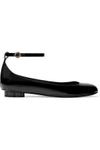 FERRAGAMO CEFALU PATENT-LEATHER BALLET FLATS,3074457345619399294