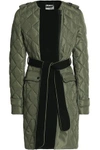 ASHLEY B WOMAN QUILTED SHELL DOWN JACKET ARMY GREEN,US 4230358016232241