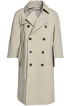 MARNI WOMAN DOUBLE-BREASTED COTTON-BLEND TRENCH COAT LIGHT GRAY,AU 2243576767777311