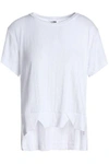 LNA Nomade asymmetric ribbed stretch-jersey T-shirt,3074457345619365637