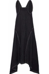 PAPER LONDON PAPER LONDON WOMAN RICKI BAKER KNOTTED LINEN MIDI DRESS BLACK,3074457345619406291