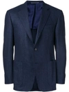 CANALI CANALI SINGLE BREASTED BLAZER - BLUE