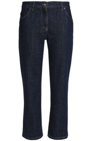 Brunello Cucinelli Woman Faded Boyfriend Jeans Dark Denim