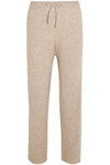 THE ROW PEPITA CASHMERE AND SILK-BLEND TRACK PANTS,3074457345619012232
