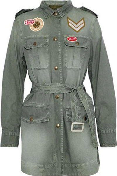 MR & MRS ITALY EMBELLISHED BELTED COTTON-CANVAS JACKET 3074457345619057133