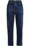 AG Faded high-rise straight-leg jeans,AU 3024088873128993