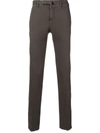 Incotex Textured Tailored Trousers In Grey