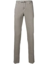 Incotex Textured Tailored Trousers - Grey In Grey